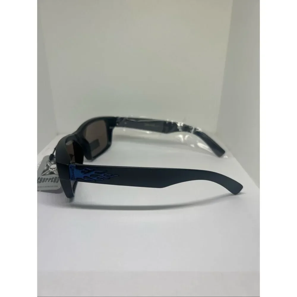 Choppers Mirrored Sunglasses UV400 Wrap Around Biker Style